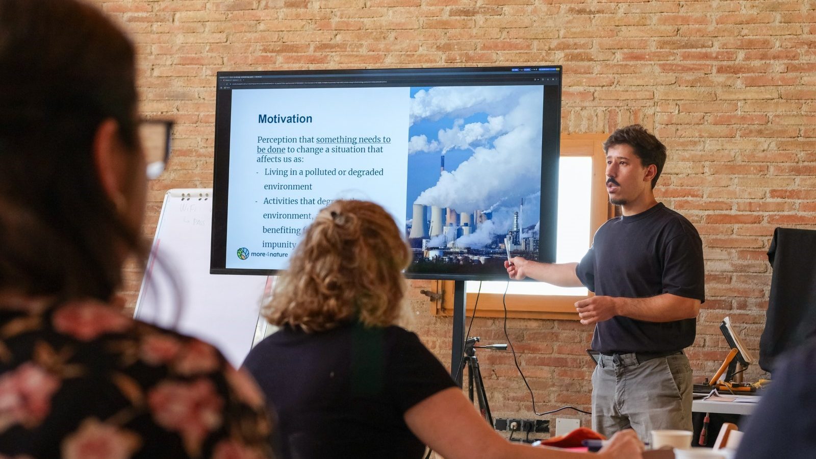 more4nature partner presenting during a session on citizen and community-led actions.